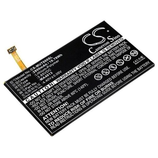Meitu M6 batteri (2800 mAh 3.85 V, Sort)