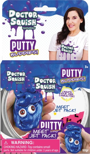 Dr Squish Putty Buddies Slim Jet Pack 50g
