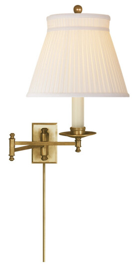 Dorchester golvlampa antik mässing/silke Dorchester golvlampa antik mässing/silke