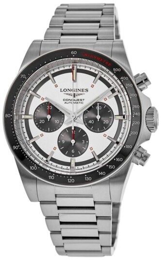Longines Herreklokke L3.835.4.72.6 Conquest Sølvfarget/Stål Ø42 mm Longines Herreklokke L3.835.4.72.6 Conquest Sølvfarget/Stål Ø42 mm