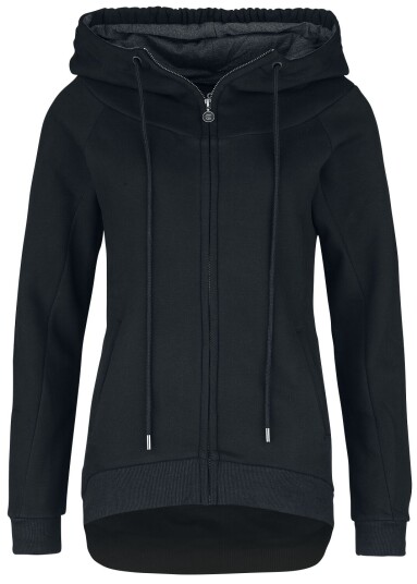 RED by EMP Hettejakke - Lang Zip-Up Jakke - S til 5XL - Damer - svart