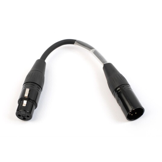 Kagu Dmx-Overgang 5pin Han/3pin Hun 20cm. Krymp For Merking