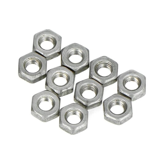 M3-muttere metall, 10 stk