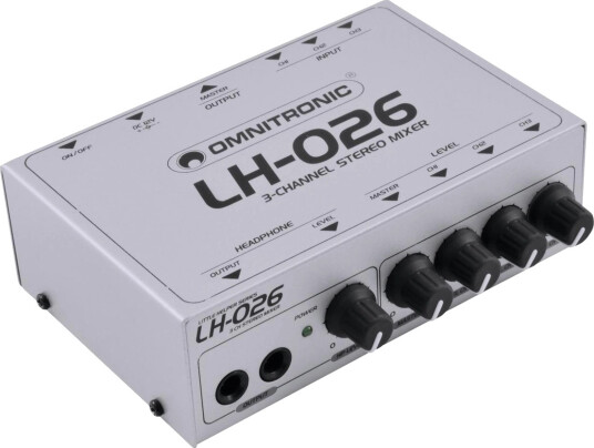 Omnitronic Lh 026 3 Channel Stereo Mixer Omnitronic Lh 026 3 Channel Stereo Mixer