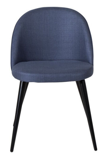 Velvet spisestuestoler blå.