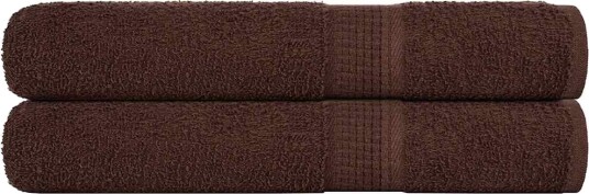 vidaXL Badstuhåndklær FROGN 2 stk brun 80x200 cm 360 gsm vidaXL Badstuhåndklær FROGN 2 stk brun 80x200 cm 360 gsm