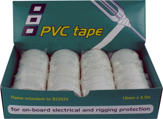 PSP Elektrikertape 24 stk hvit 19 mm 4,5 m