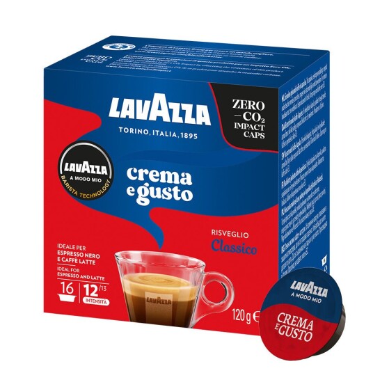 Mitac Lavazza Crema E Gusto  til Lavazza a Modo Mio. 16 kapsler