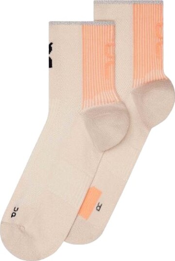 On Performance Run Sock Mid Unisex Pearl/Sunstone 43 46