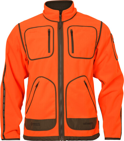 Härkila Men"s Kamko Blaze Rev Fleece Shirt Orange Blaze/willow Green M
