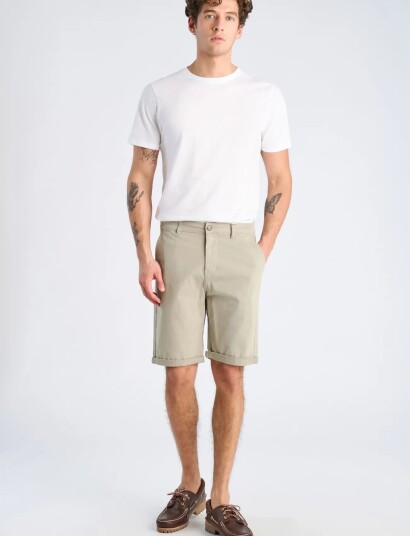 Lindbergh Superflex Chino Shorts   Green   XXXL