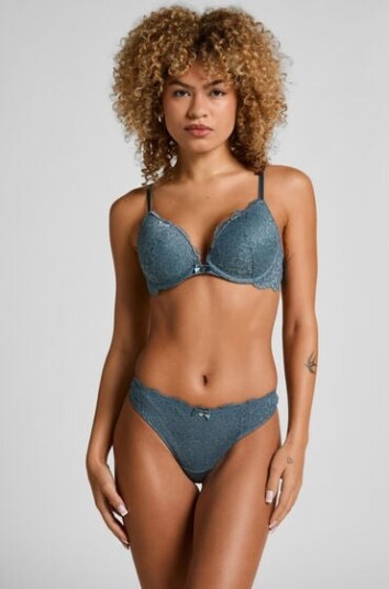 Hunkemöller G streng Marine Blå