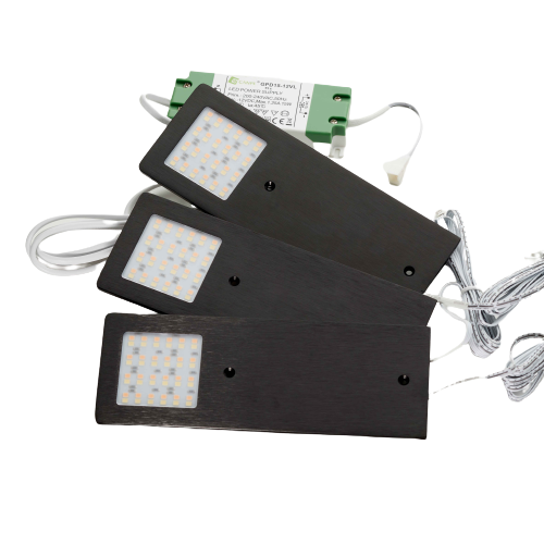 Loevschall Stella møbelspot 3-kit, 4W LED, sort