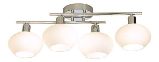 Other Brand Elba taklampe 4 lys IP44/IP23 - Krom/Hvit Other Brand Elba taklampe 4 lys IP44/IP23 - Krom/Hvit