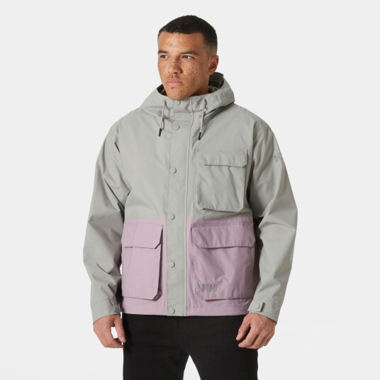 Helly Hansen Escape Utility Regnjakke Herre Grå L Helly Hansen Escape Utility Regnjakke Herre Grå L
