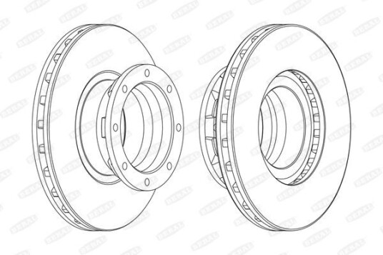 Bremseskive BERAL BCR187A Bremseskive BERAL BCR187A