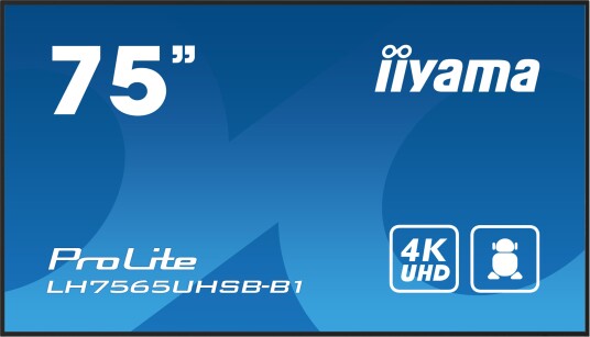 Iiyama Prolite 75" UHD IPS Skjerm med Smart Android Funksjoner
