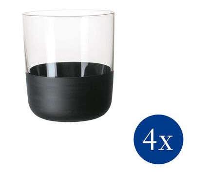 Villeroy & Boch Manufacture Rock Old fashioned glass 25 cl 4-pakning Clear Villeroy & Boch Manufacture Rock Old fashioned glass 25 cl 4-pakning Clear
