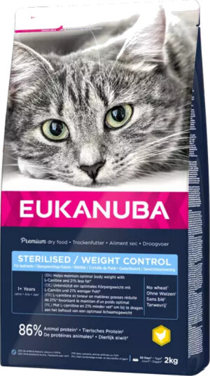Eukanuba Tørrfôr til Sterilisert Voksen Katt med Vektkontroll - 2 kg Eukanuba Tørrfôr til Sterilisert Voksen Katt med Vektkontroll - 2 kg