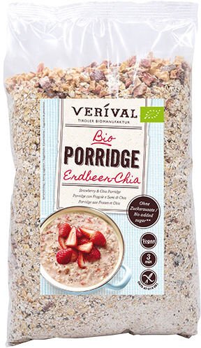 Verival Grøt - Jordbær-Chia Øko - 1500 g Verival Grøt - Jordbær-Chia Øko - 1500 g