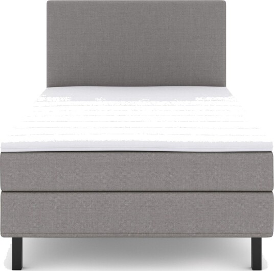 Select No 1 Komplett Sengepakke 120x200 Lysegrå/Svarta Ben