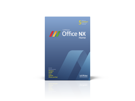 Softmaker Office Nx Home Win Mac 5Geräte Code In A Box ofNXhomFS x