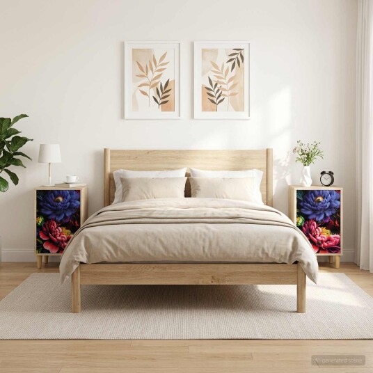 vidaXL Nattbordskap KIEL 2 stk. Sonoma eik 36 x 33 x 60 cm
