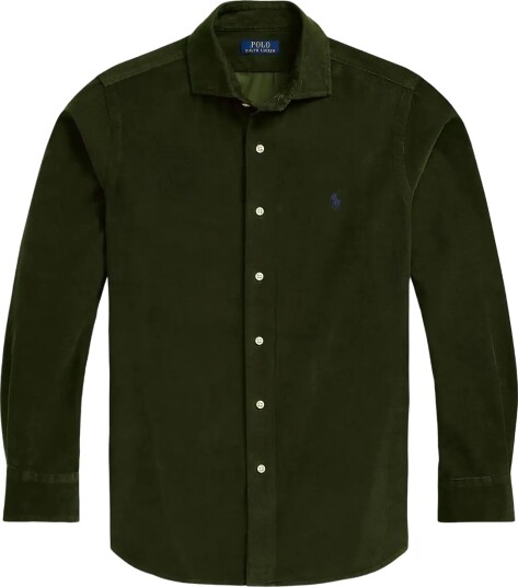 Polo Ralph Lauren Custom Fit Corduroy Shirt - Khaki green - M