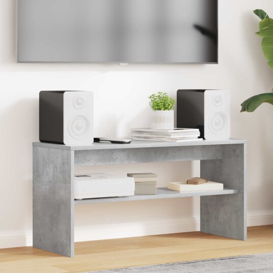 TV skap Betonggrå 80 x 30 x 40 cm Konstruert tre TV skap Betonggrå 80 x 30 x 40 cm Konstruert tre