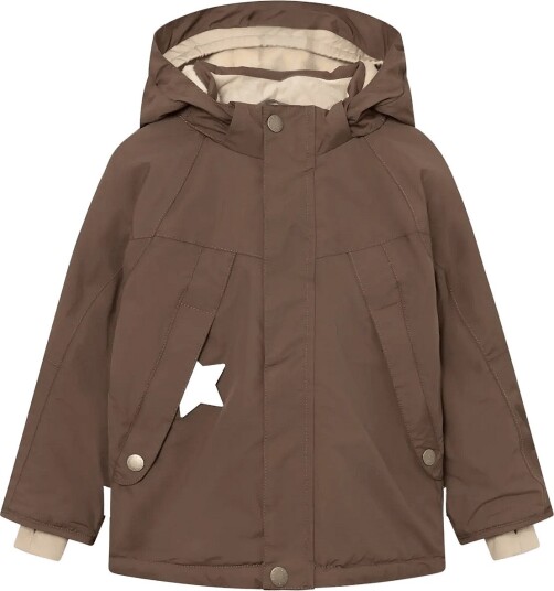 MINI A TURE Matvalonso Fleece Lined Winter Jacket. Grs CHESTNUT BROWN 128