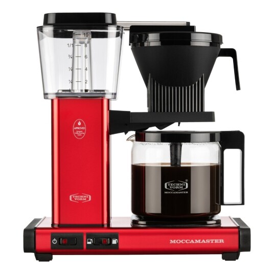Moccamaster Select kaffetrakter rød metallisk