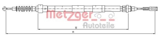 Bremsewire METZGER 10.7620 Bremsewire METZGER 10.7620
