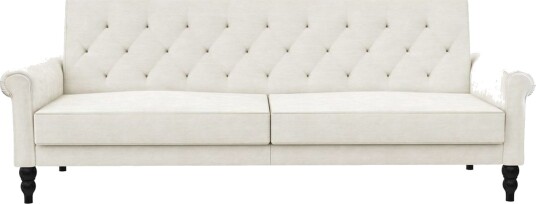 Sovesofa uten divan og sjeselong Loft24 Tyne sovesofa 3 seter Hvit