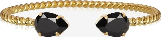 Caroline Svedbom Mini Drop Bracelet Gold JET One Size