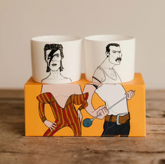 PolonaPolona Espressokopper The-legends David+Freddie 2pk