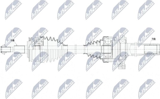 NTY NPW-WW-259 Drivaksel