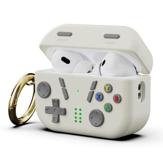 Silikondeksel for AirPods Pro 2 / AirPods Pro   håndholdt / hvit