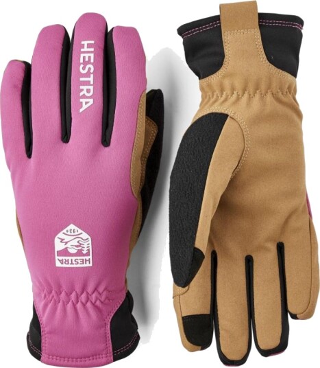 Hestra Women´s Xc Primaloft   5 Finger Cerise/tan 7