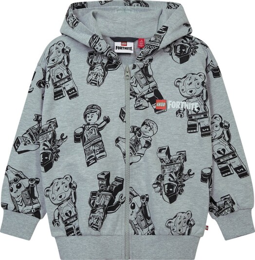 LEGO® Fortnite Cardigan LWSian 702 Grå m. Trykk LEGO® Wear 4 år (104) Cardigan Hvit Rosa Svart