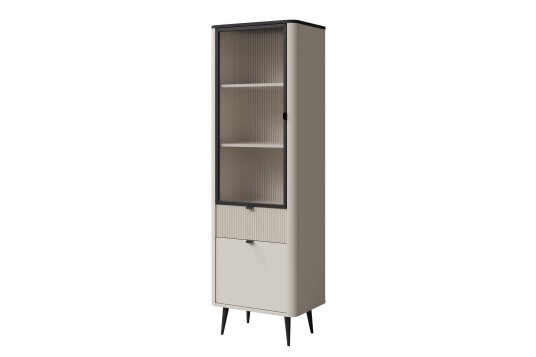 Cucina Vitrineskap 60x191 cm   Beige/Grå