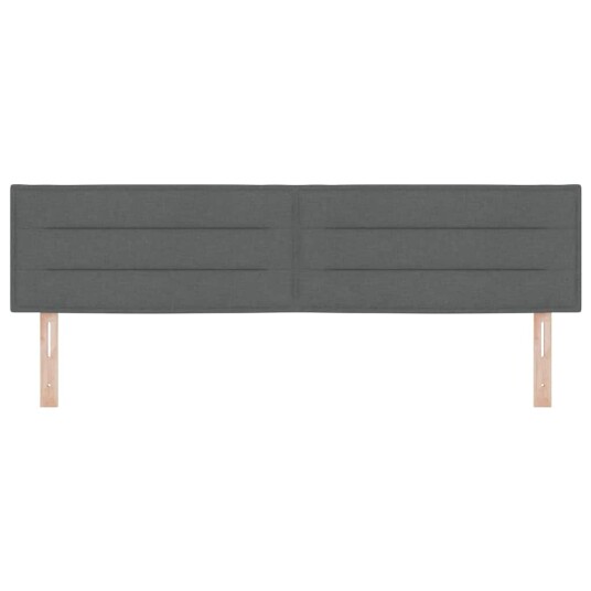 LED Hodegjerde Linjedesign Mørkegrå 90 cm Stoff