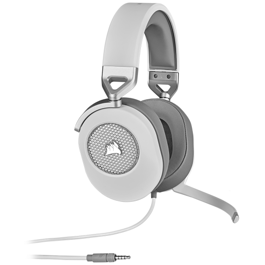Corsair HS65 SURROUND Gaming Headset - Hvit Corsair HS65 SURROUND Gaming Headset - Hvit
