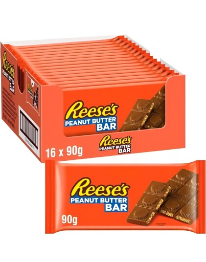 16 stk Reese’s Peanut Butter Bar   Hel Eske 1,44 kg USA Import