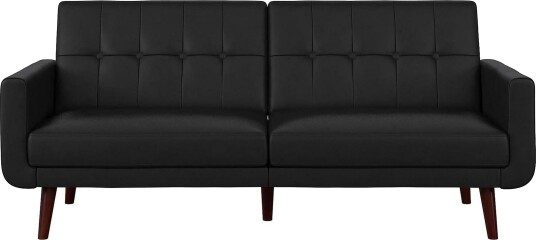 Nola 3 seters Sovesofa Kunstlær/Svart Dorel Home