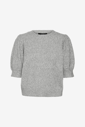 Vero Moda Genser vmDoffy 2/4 O neck Pullover Grå