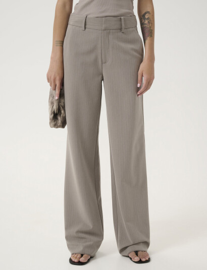 Gestuz Joellegz Mel. Pinstripe Mw Pants - Beige - 32 Gestuz Joellegz Mel. Pinstripe Mw Pants - Beige - 32