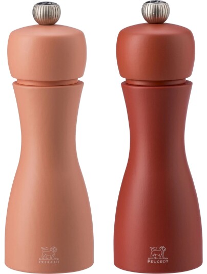 Peugeot Tahiti Salt- og pepperkvern, 15 cm, rød 2-pk