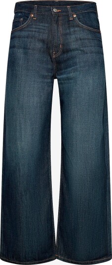 Weekday Solar Regular Waist Loose Wide Unisex Jeans - DEEP SEA BLUE - 29 x 30
