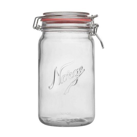 Norgesglasset Norgesglass med Hengslet Lokk 1L