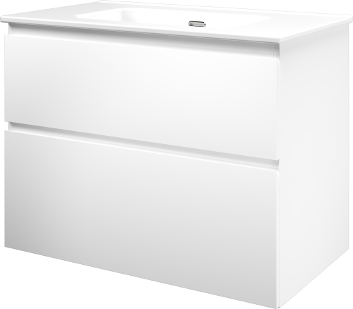 Sanibell Proline møbelpakke, 81x46 cm, matt hvit Sanibell Proline møbelpakke, 81x46 cm, matt hvit